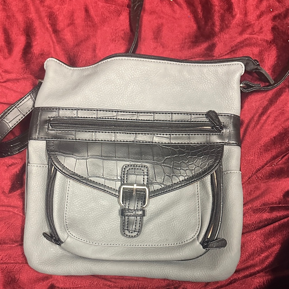 Stylish Gray and Black‎ Women's Bag